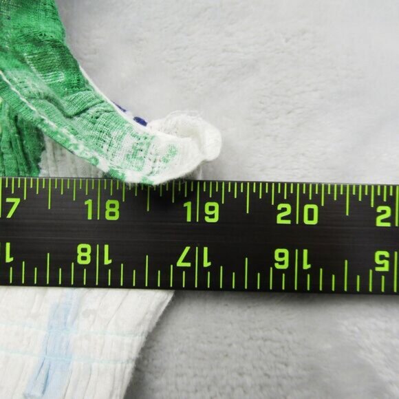 Anthropologie Midi Dress Womens Medium The Peregrine Green Blue Tiered - Picture 11 of 16